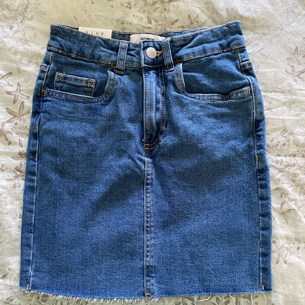 Denim Mini Skirt